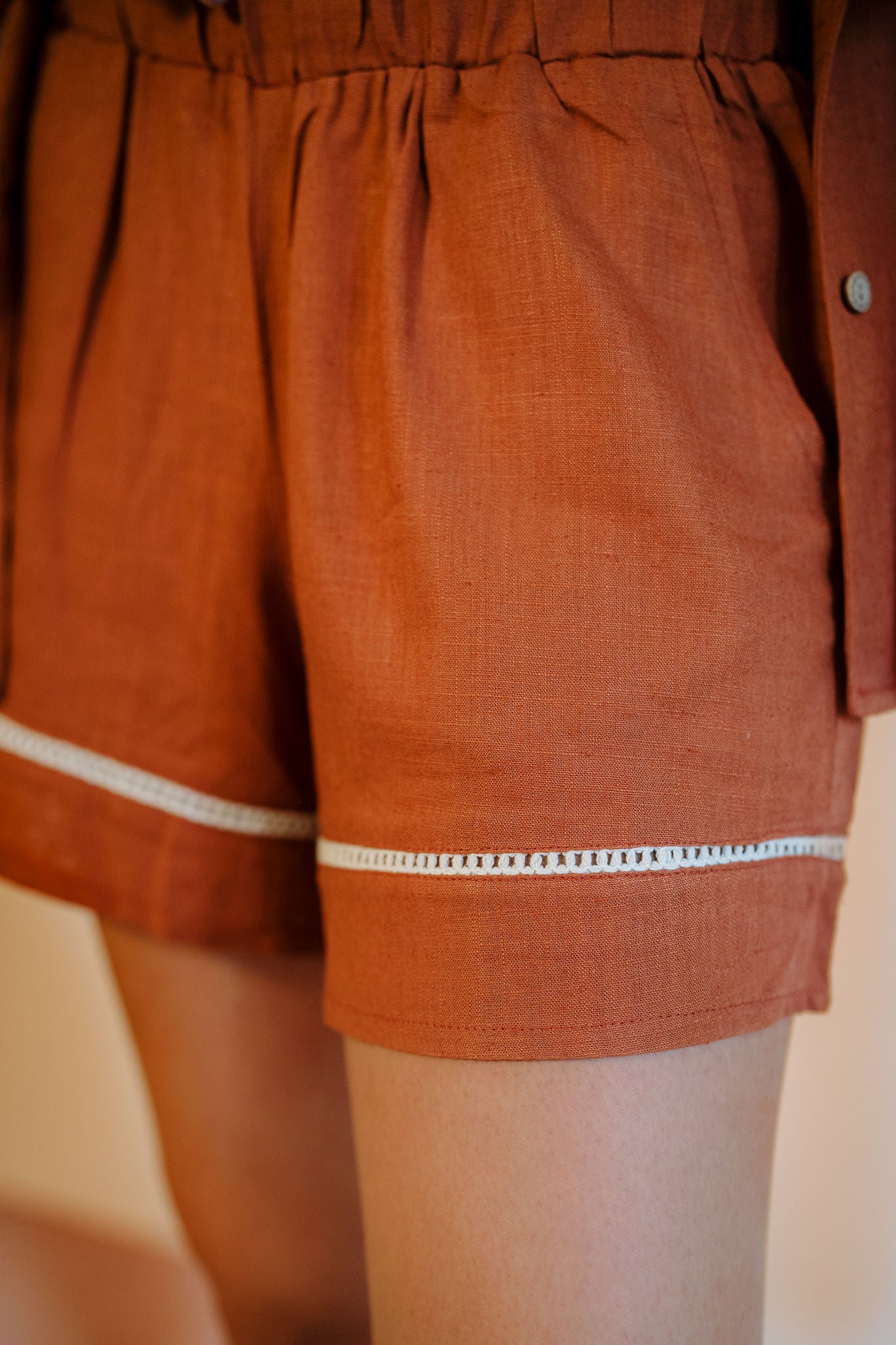The Aziza Linen Short In Havan