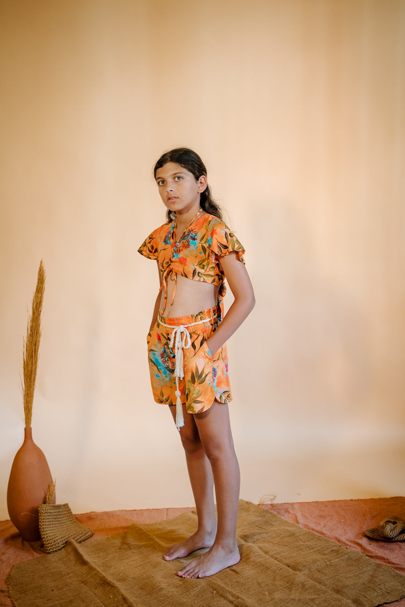 Little Midsummer Shorts in Zaytuna Print