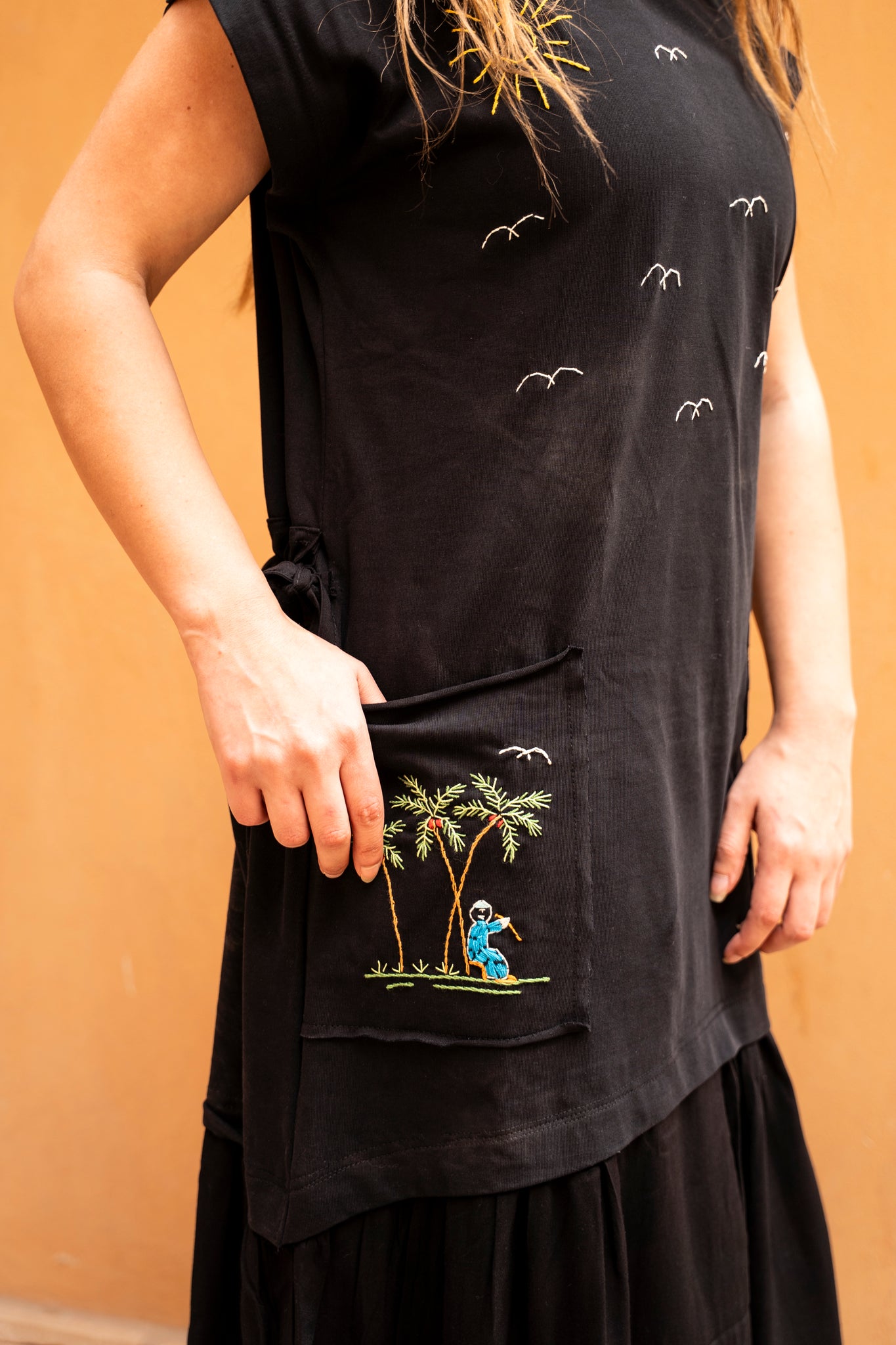Madina Black Dress