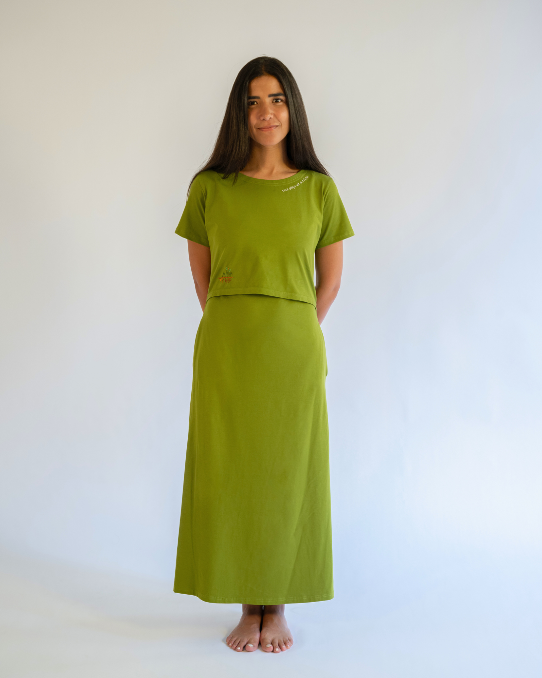 The Love & Nurture Dress in Olive
