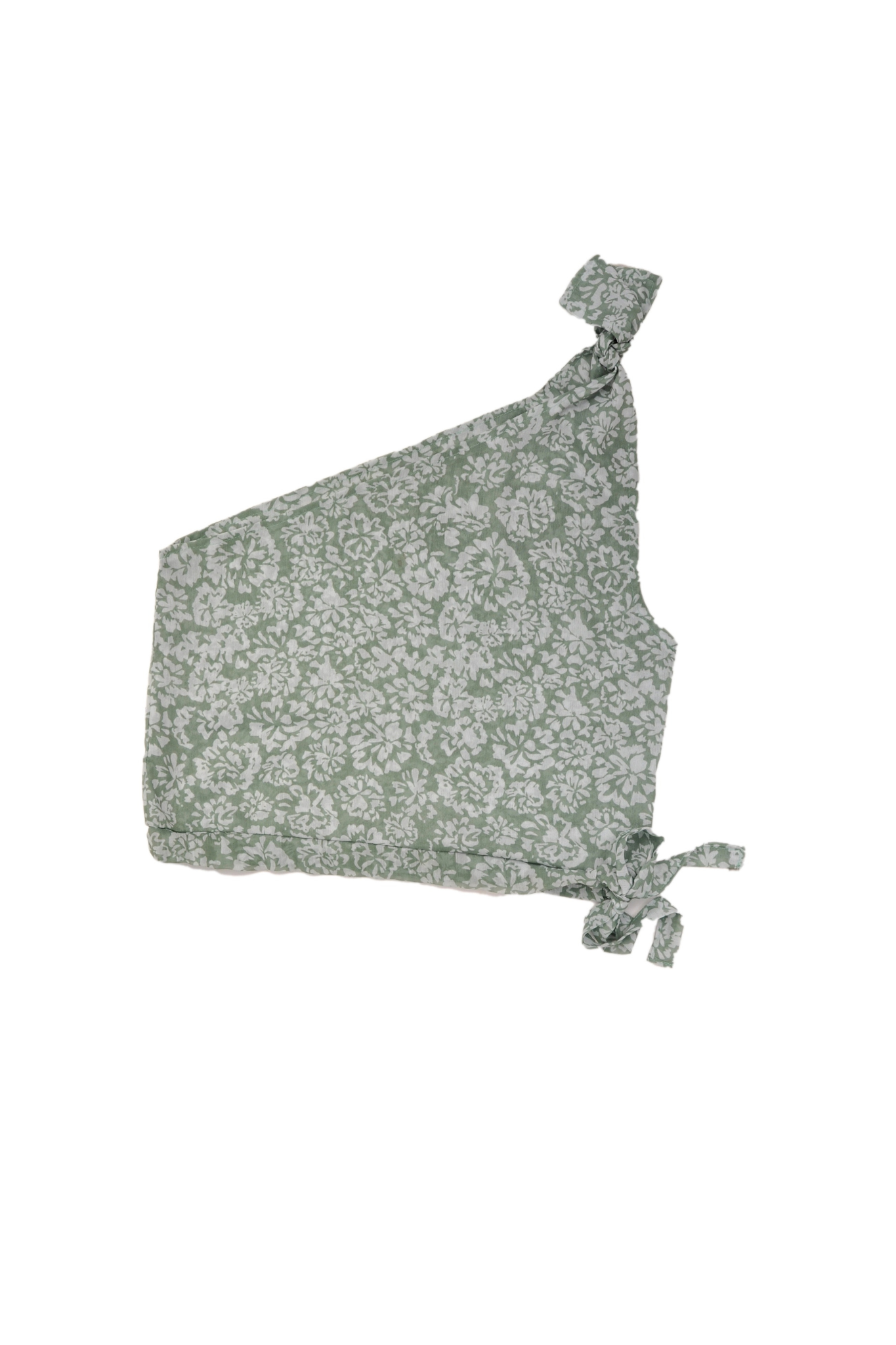 Isla Top in Green Blossom Print