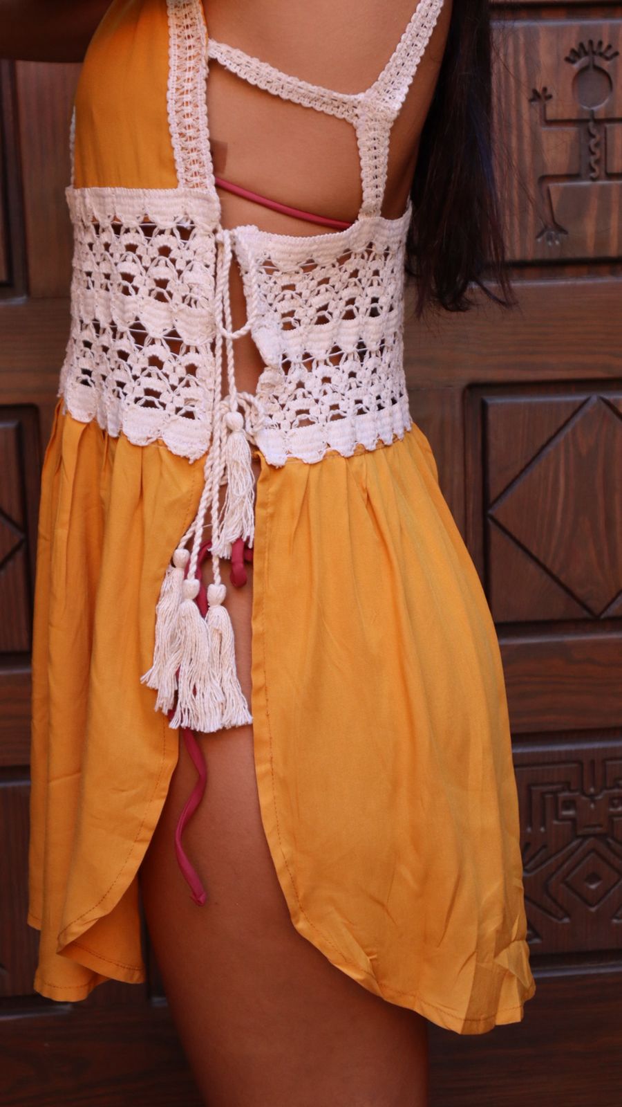 ⁠⁠Sweetpea Dress in Honey