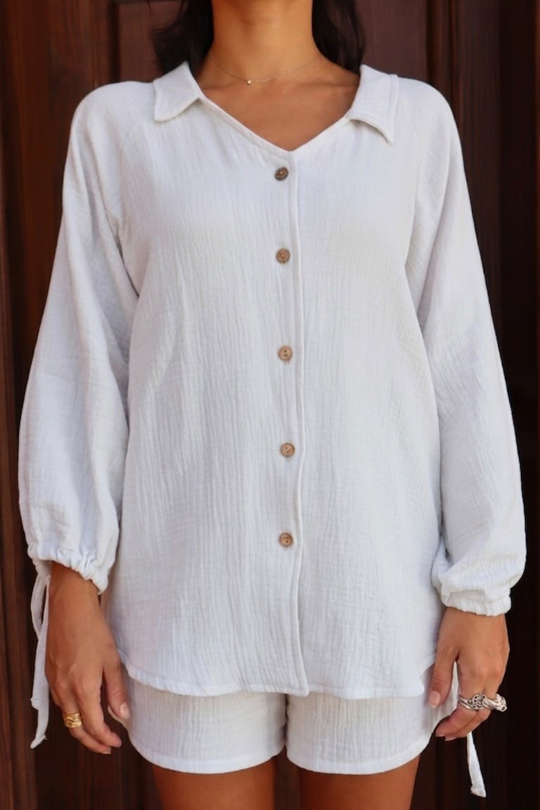 The Aziza Crinkle Shirt