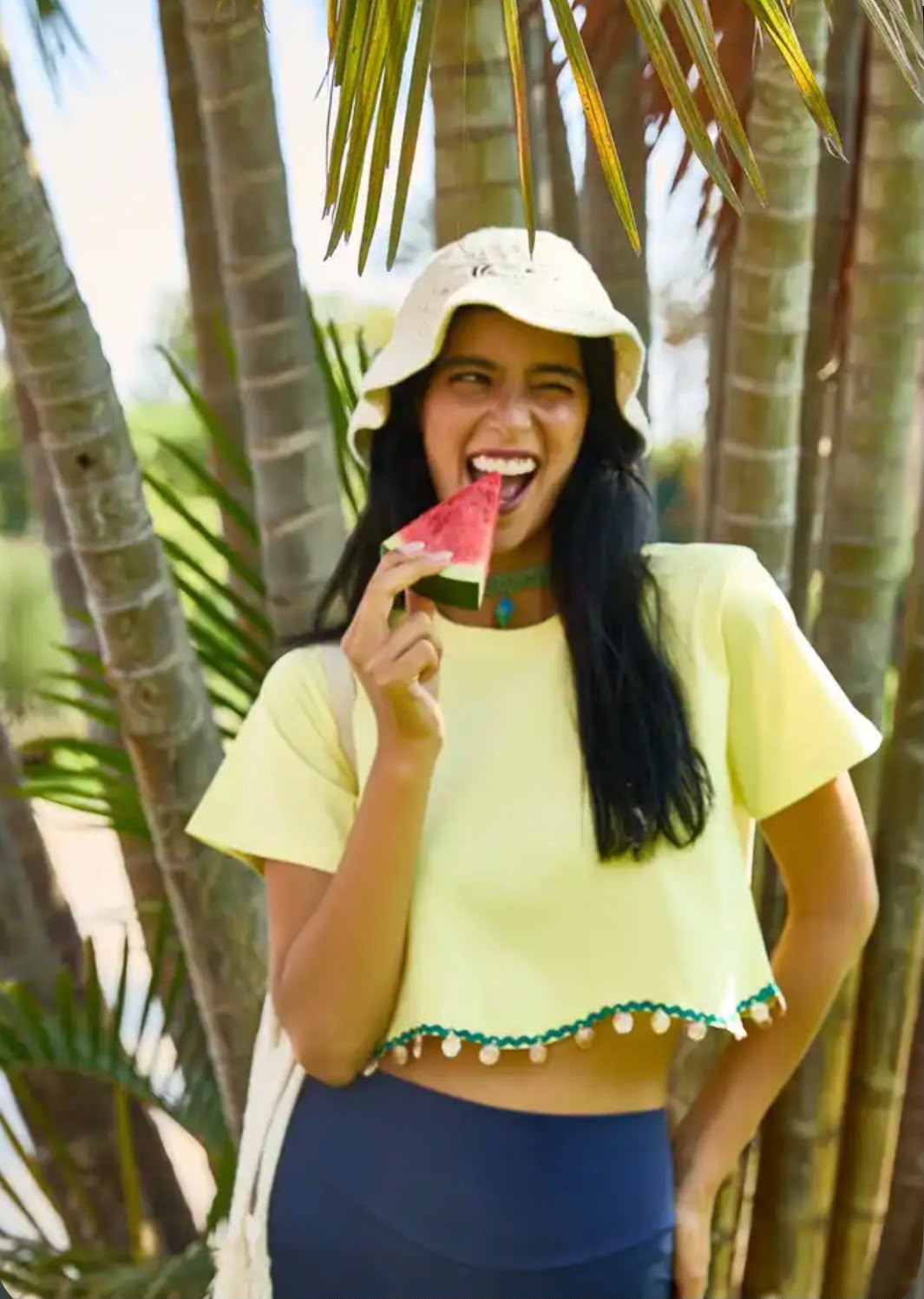 Shamsi Shella Cropped Tee