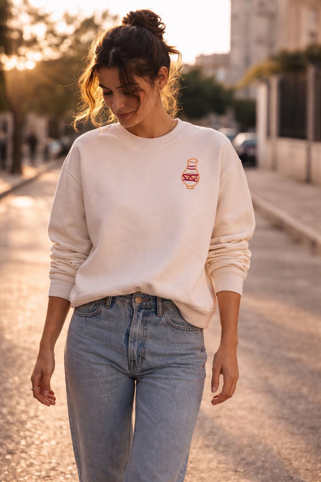 Dafaa Pullover in Beige