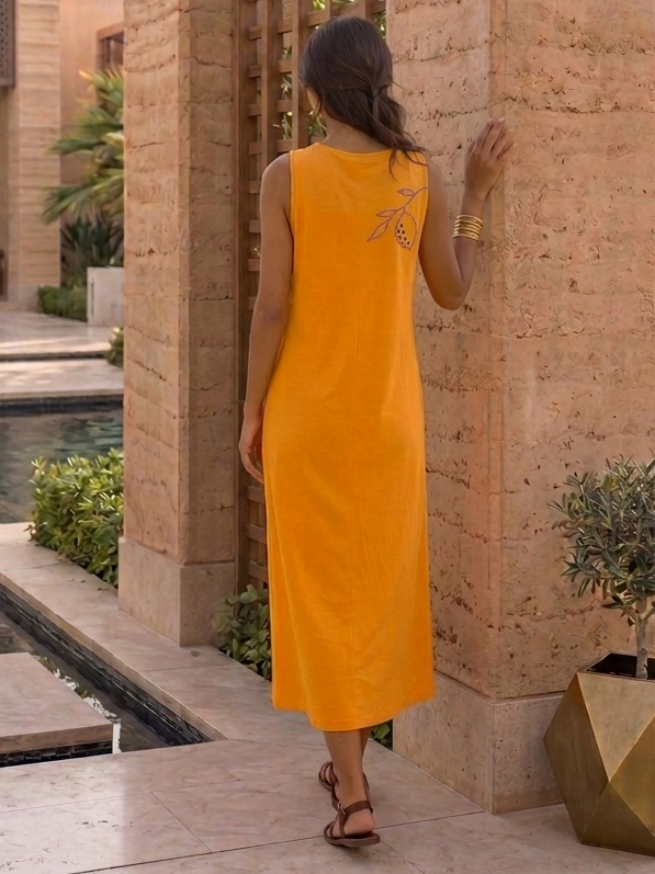 Cairo Dress in Lamuna Honey