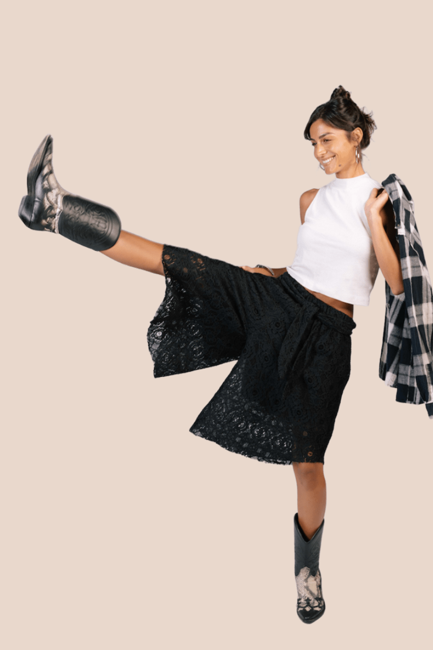 Lacey Madina Shorts in Black