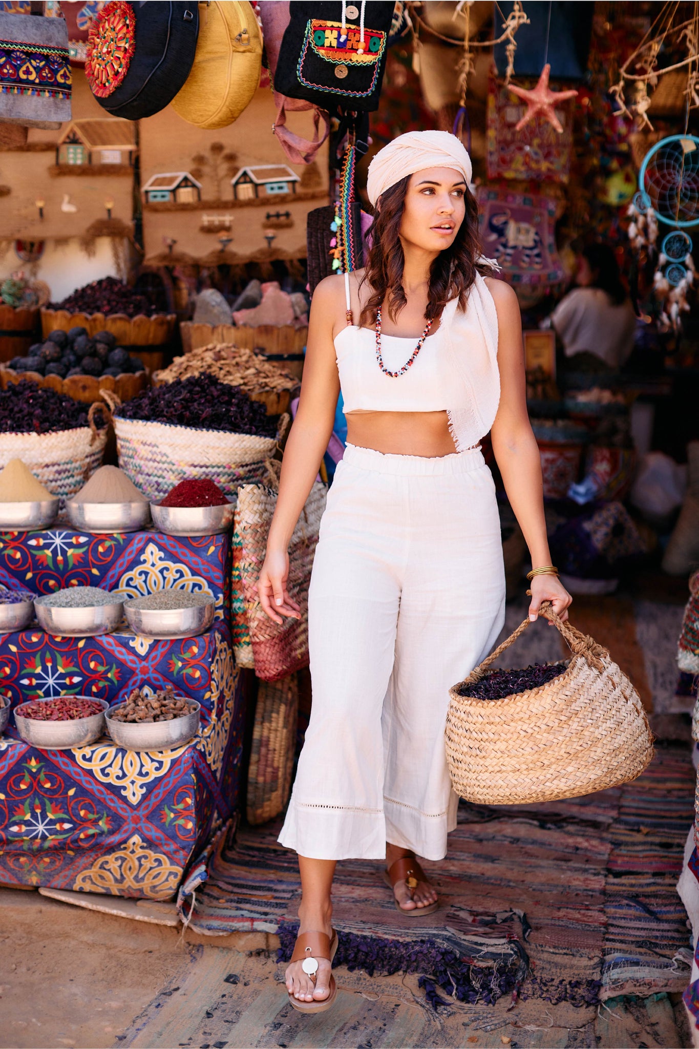 Ana Tamamre Top in Cream