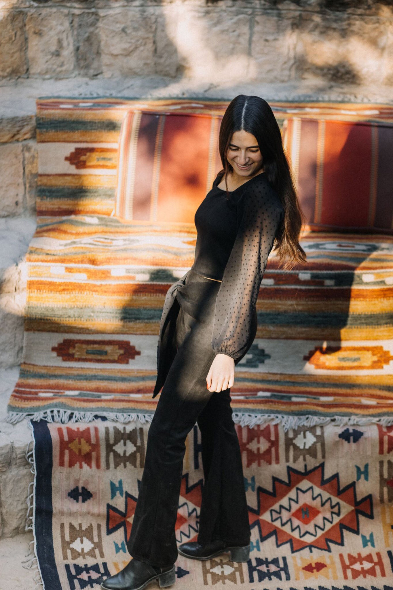 Hana Muse Top in Black