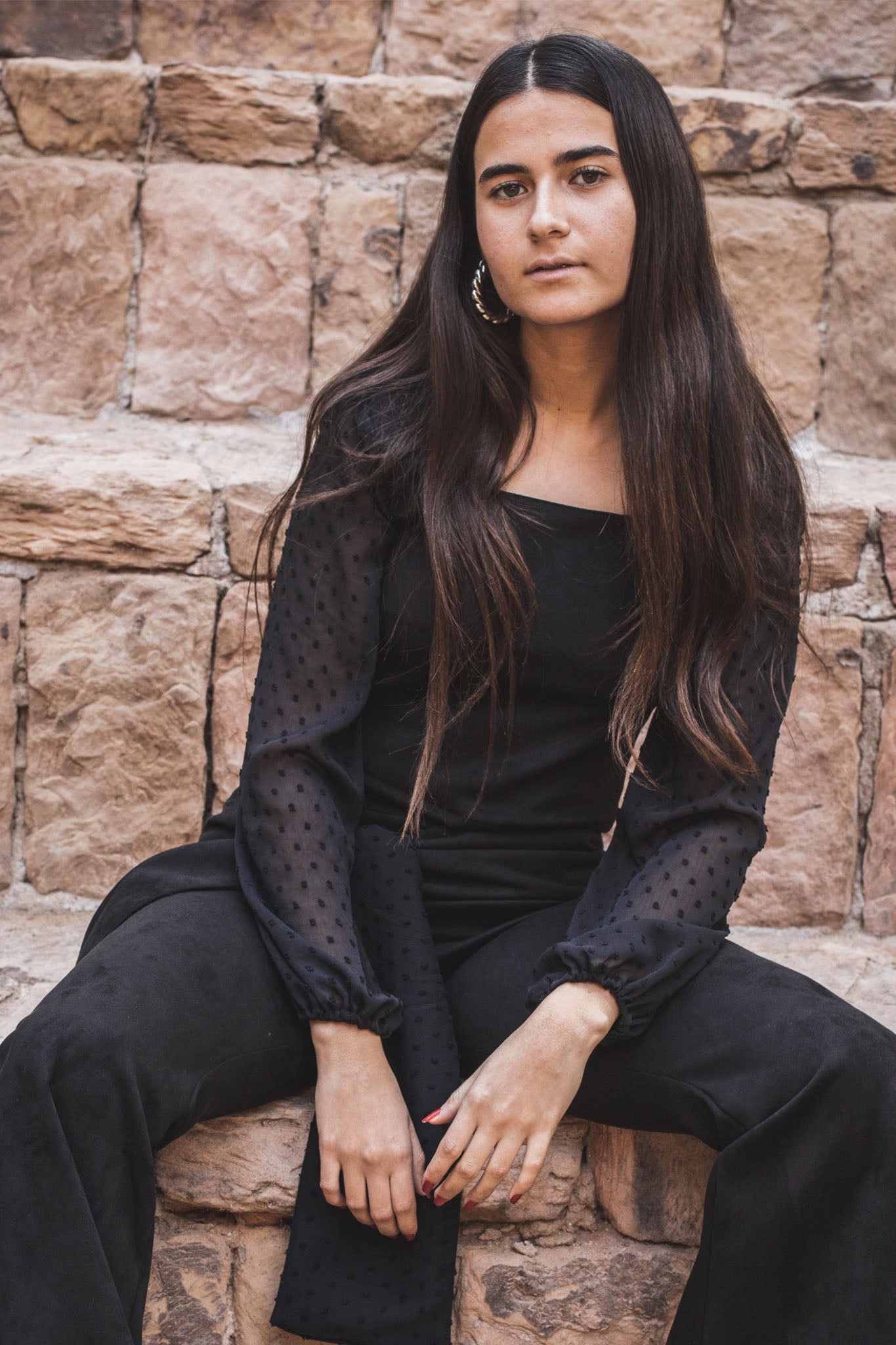 Hana Muse Top in Black
