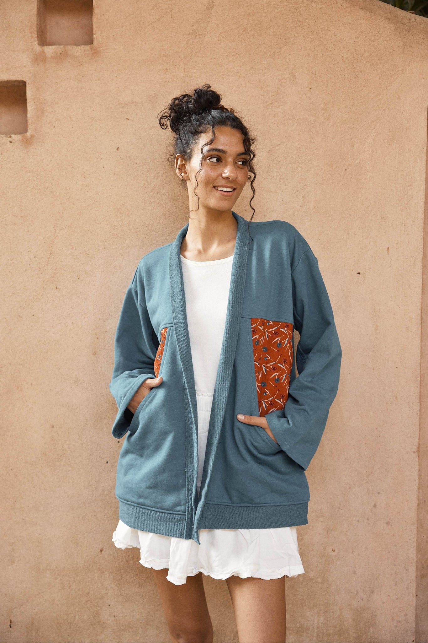 Cuddle Up Oversized Cardigan Blue
