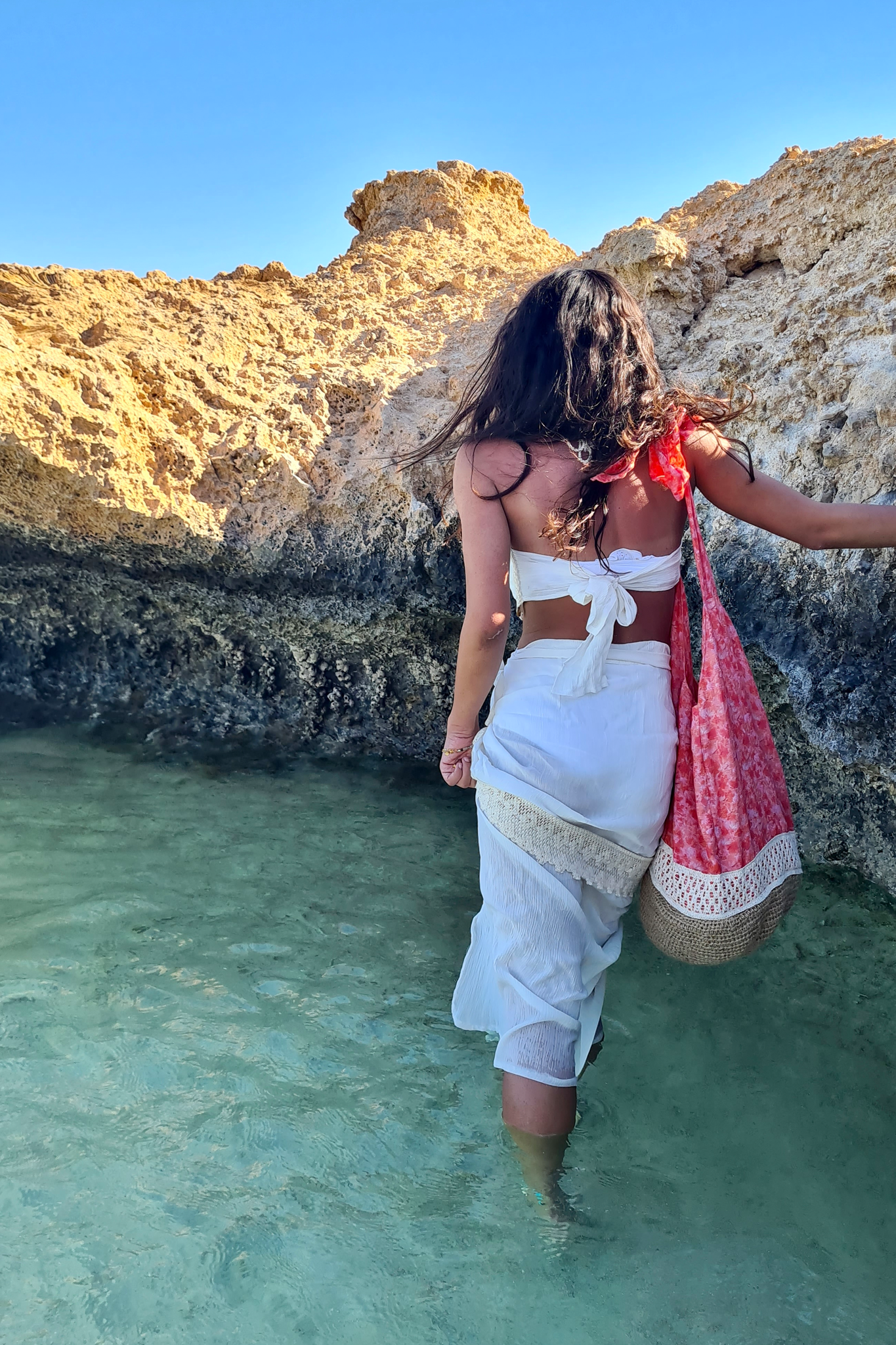 Luli Wrap Skirt White